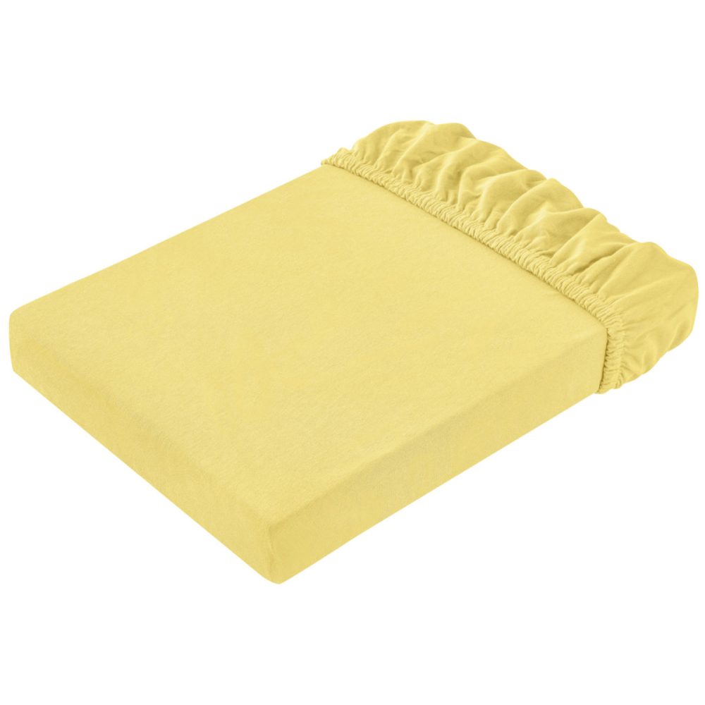 ERWIN M. Spannbettlaken Jersey; 140-160x190-200 cm (BxL); gelb