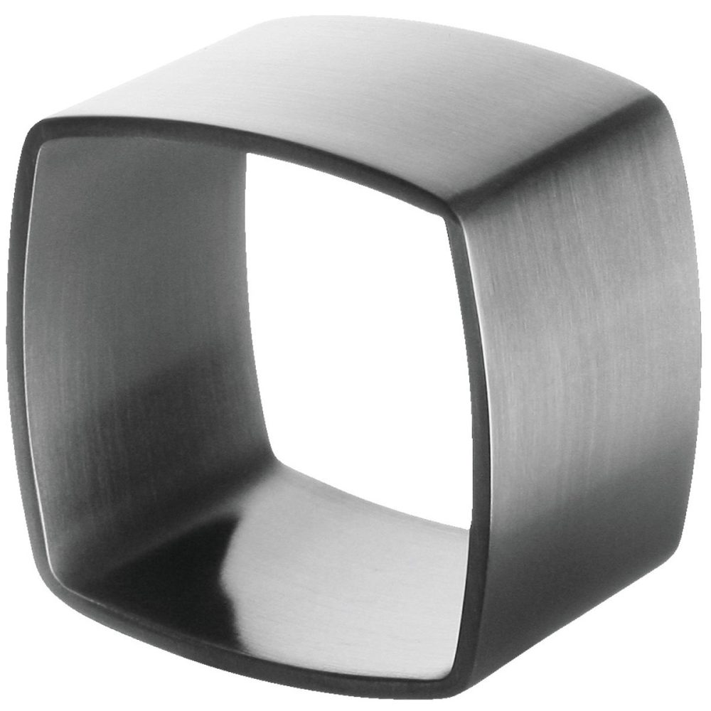 VEGA Serviettenring Cubiste; 4x4x3 cm (LxBxH); silber; 4 Stück / Pack