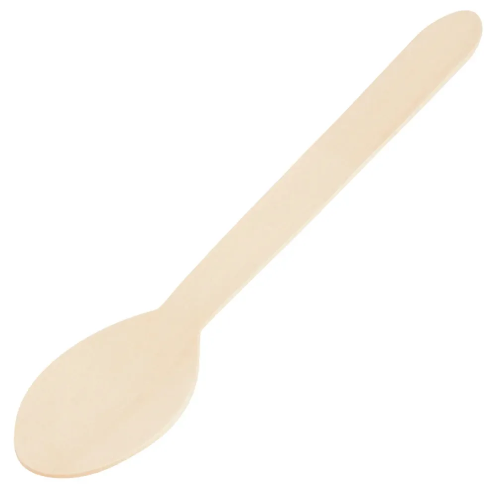 WIMEX Einweg-Löffel Betulla; 16 cm (L); braun; 100 Stück / Pack