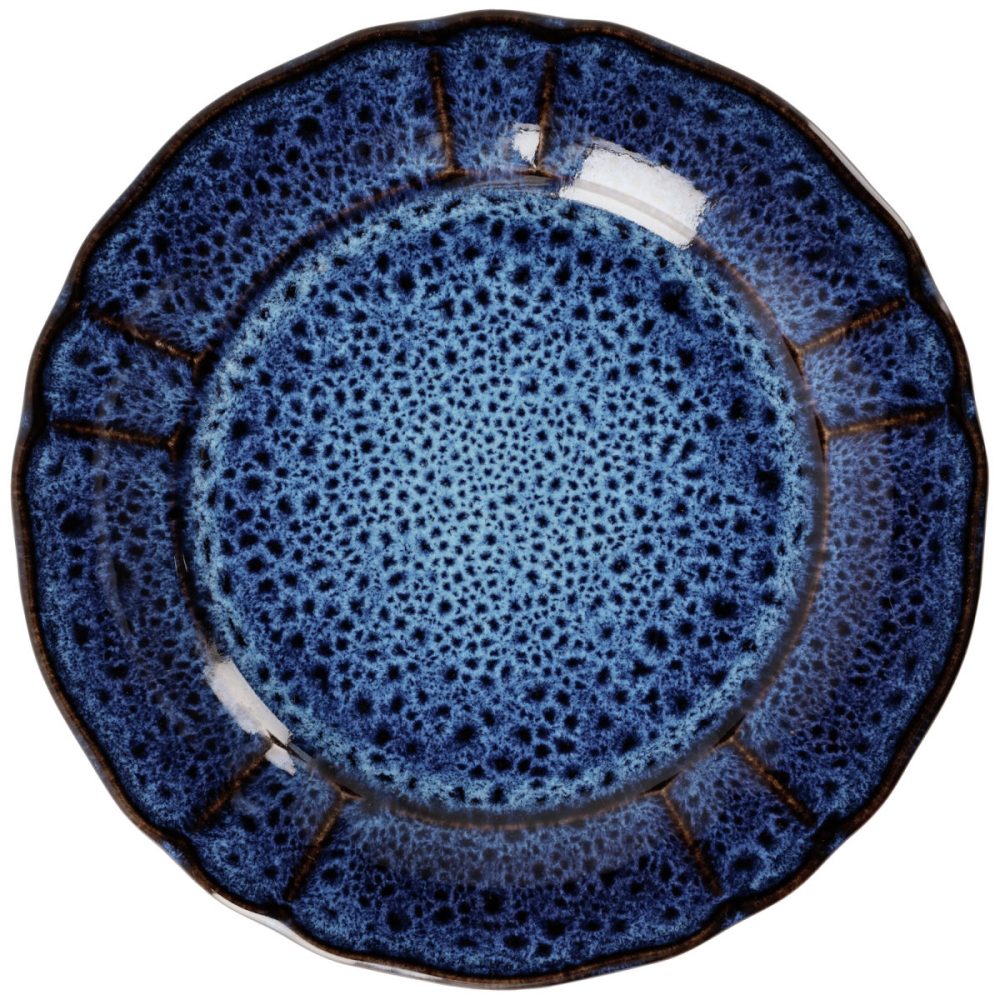 VEGA Teller flach Amelina; 22 cm (Ø); blau; rund; 6 Stück / Pack