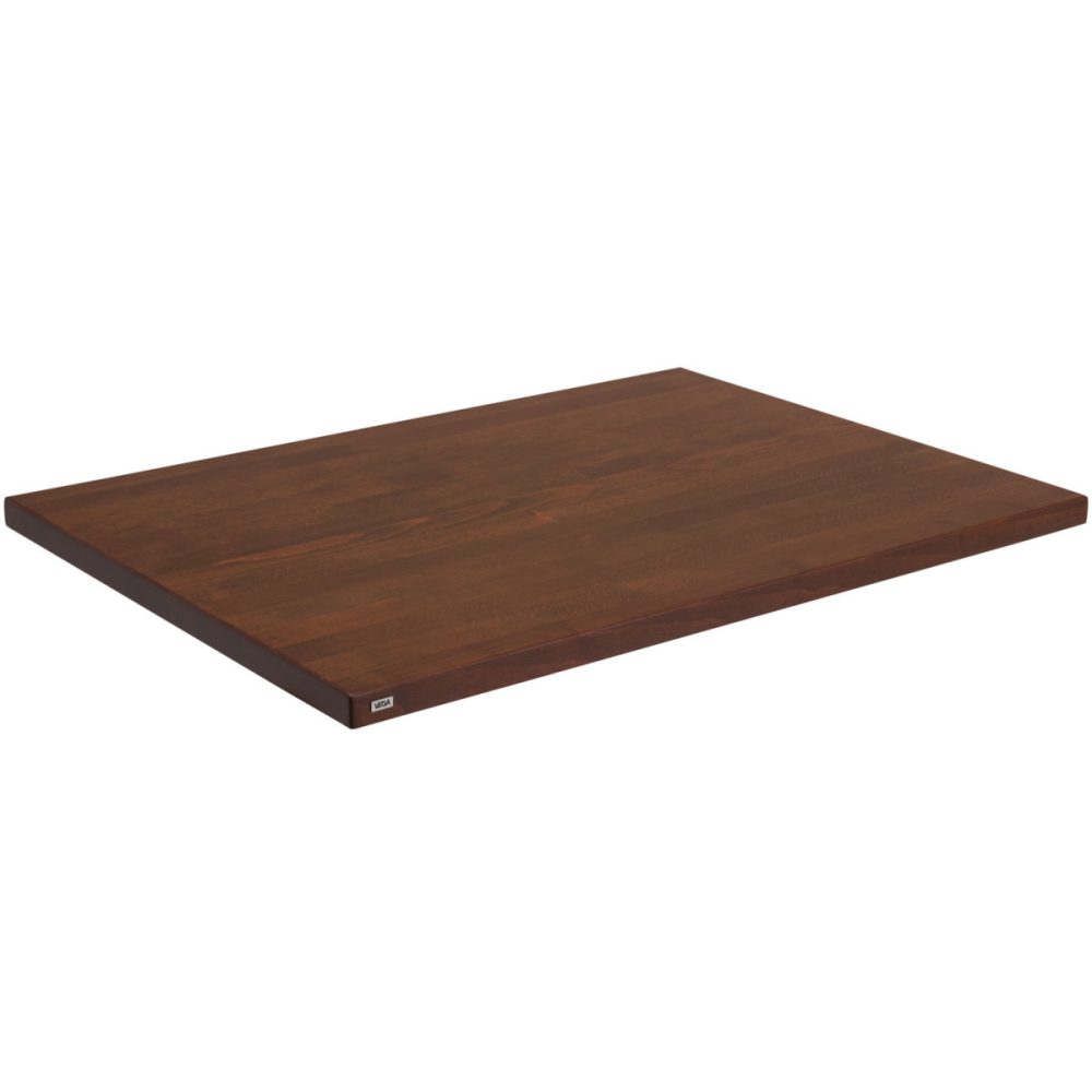 VEGA Indoor-Tischplatte Kentucky rechteckig; 80x60x3 cm (LxBxH); buche/tabak gebeizt; rechteckig