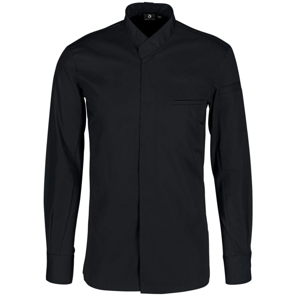 JOBELINE Herren Kochjacke Marco Langarm; Kleidergrösse 56; schwarz