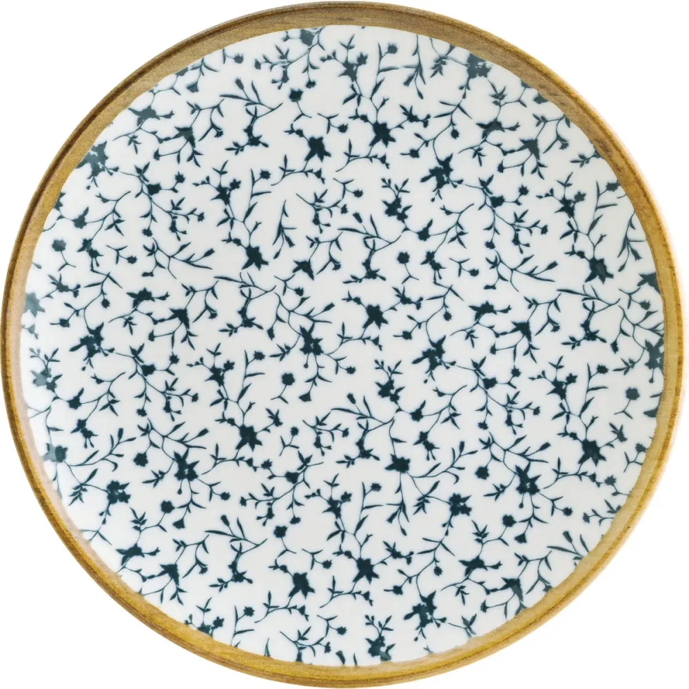 Bonna Teller flach Calif; 19 cm (Ø); weiss/blau/grün; rund; 12 Stück / Pack