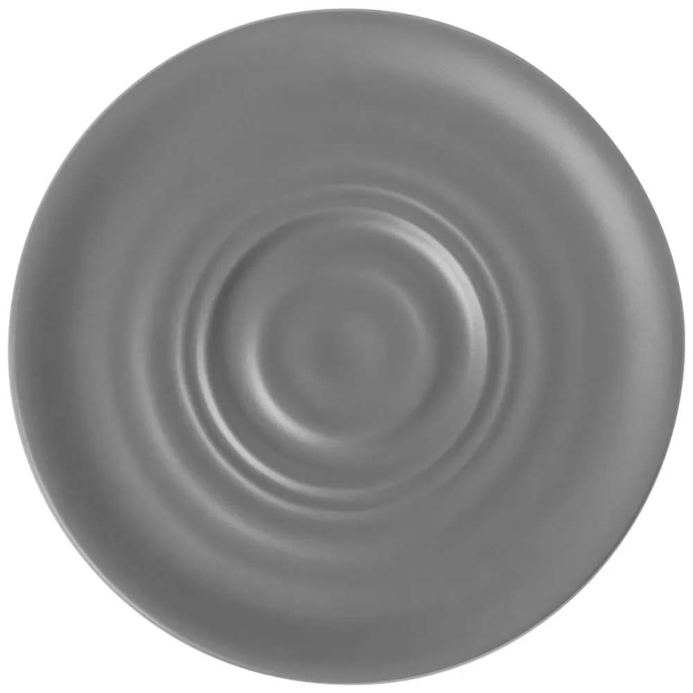 VEGA Kaffee-Untertasse Kanas  mit Relief; 14.9x1.7 cm (ØxH); grau; rund; 6 Stück / Pack