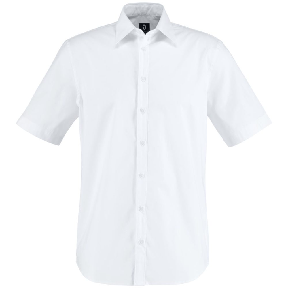 JOBELINE Herren Hemd Porter Kurzarm; Kleidergrösse 45/46; weiss