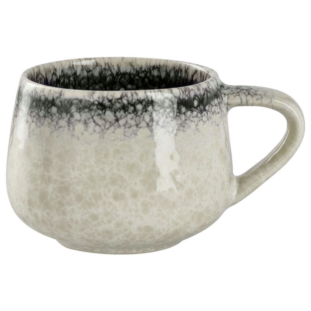 VEGA Espresso-Obertasse Nagoya; 80 ml, 7.2x5.6 cm (ØxH); weiss/grau; rund; 6 Stück / Pack
