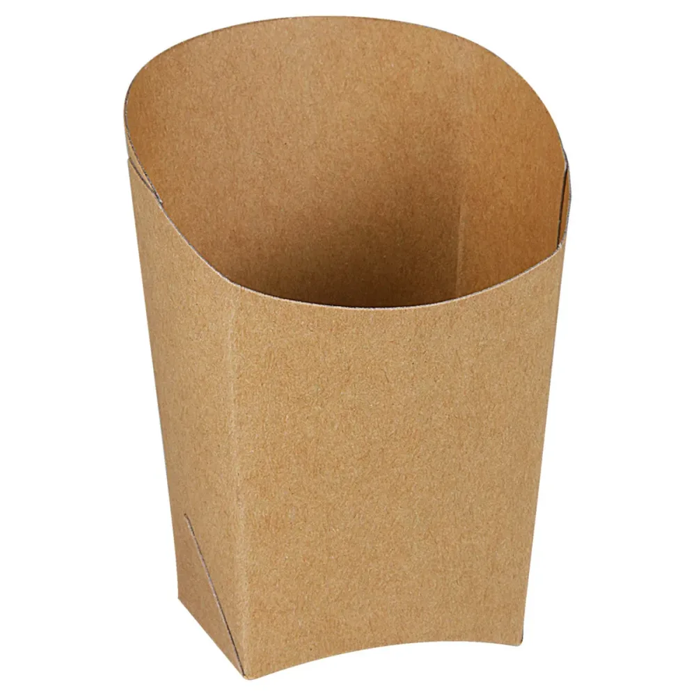 WIMEX Wrap-Becher mit Fettbarriere; 3.9x7.5x10 cm (LxBxH); braun; 50 Stück / Pack