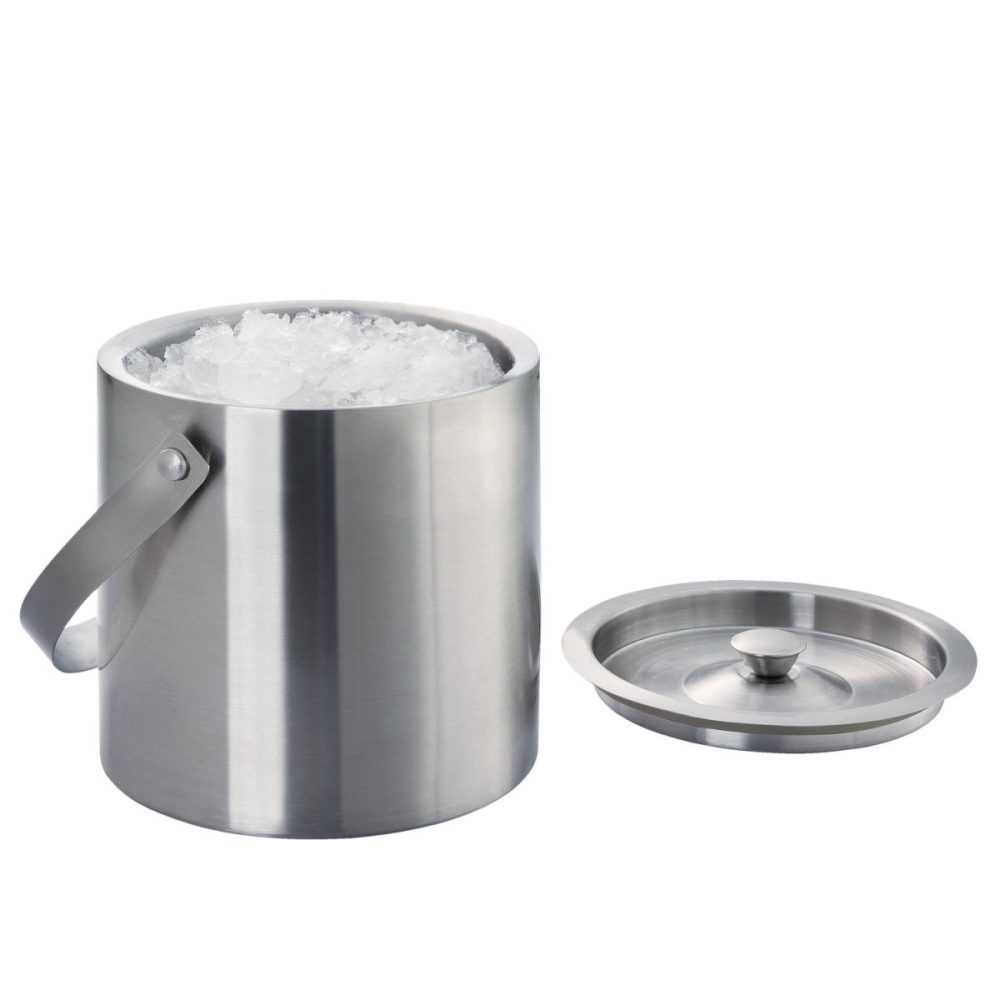 PULSIVA Eiseimer  Whisky; 15.5x15.5 cm (HxØ); silber