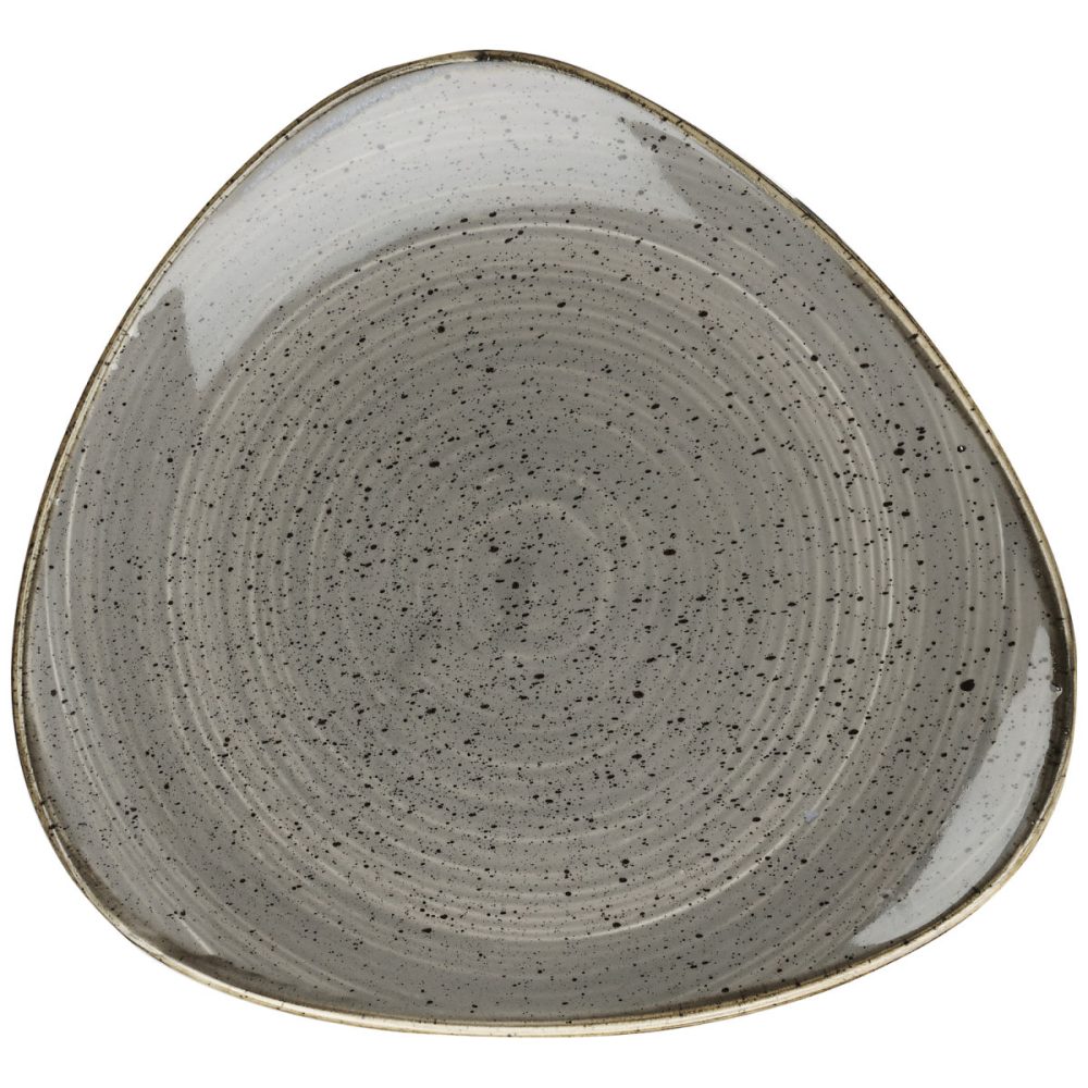 Churchill Teller Stonecast Peppercorn dreieckig; 31.1 cm (B); grau/braun; dreieckig; 6 Stück / Pack