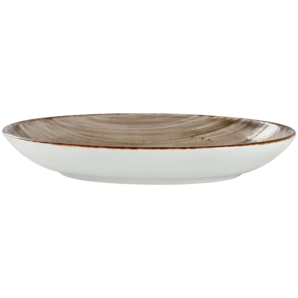 VEGA Teller tief Nebro oval; 800 ml, 27x20.5x4.2 cm (LxBxH); grau; oval; 6 Stück / Pack