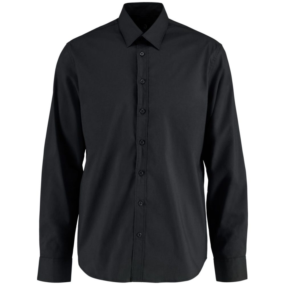 JOBELINE Herren Hemd Porter Langarm; Kleidergrösse 37/38; schwarz