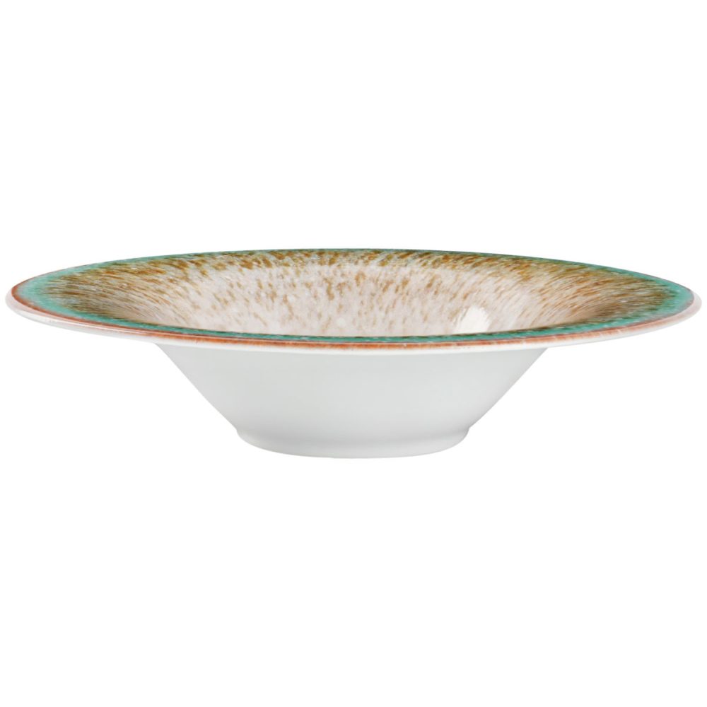 VEGA Pastateller Mercury; 600 ml, 30x6.5 cm (ØxH); grün/braun; rund; 4 Stück / Pack
