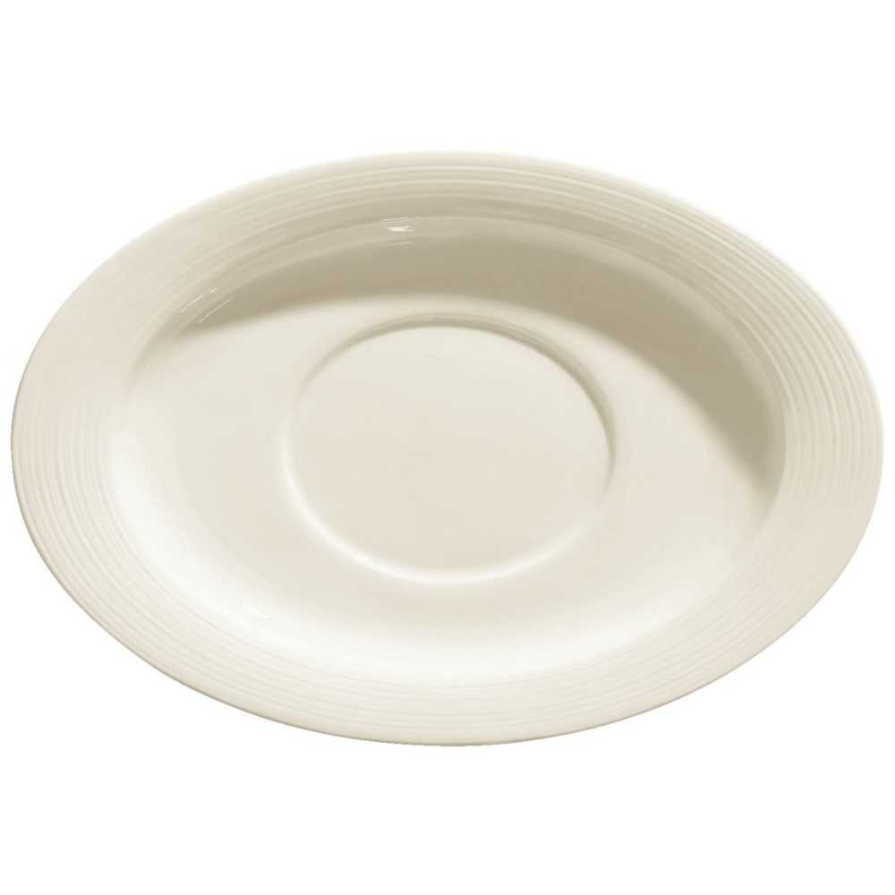 VEGA Sauciere Untere Skyline; 23.5x16 cm (LxB); cremeweiss; oval; 4 Stück / Pack
