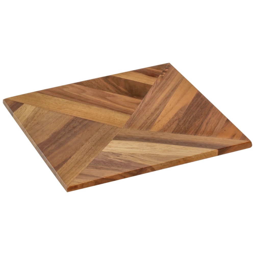 VEGA Speisenbrett Carbo; 18.4x18.4x1.9 cm (LxBxH); nussbaum; konisch