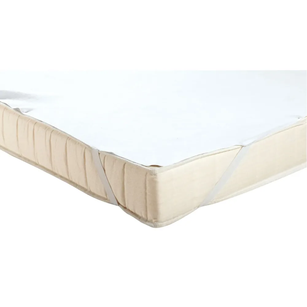 PULSIVA Matratzenschoner Molton wasserdicht Columbus; 90x200 cm (BxL); weiss; 2 Stück / Pack