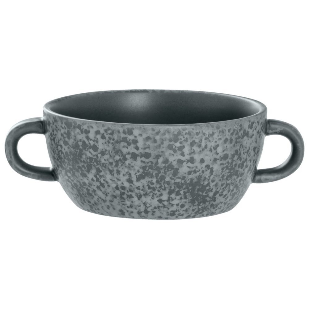 VEGA Suppen-Obertasse Arona; 230 ml, 11x5 cm (ØxH); anthrazit; 4 Stück / Pack