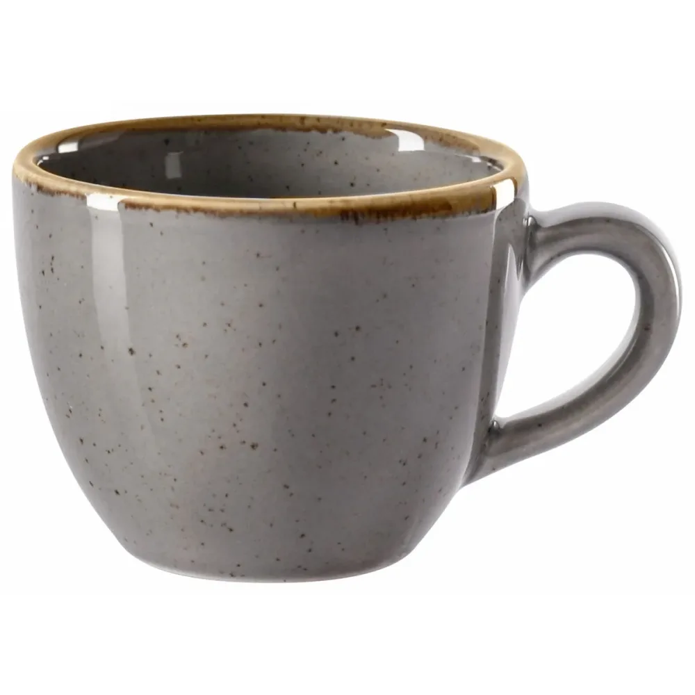 VEGA Espresso-Obertasse Sidina; 80 ml, 6.5x5 cm (ØxH); grau; rund; 6 Stück / Pack