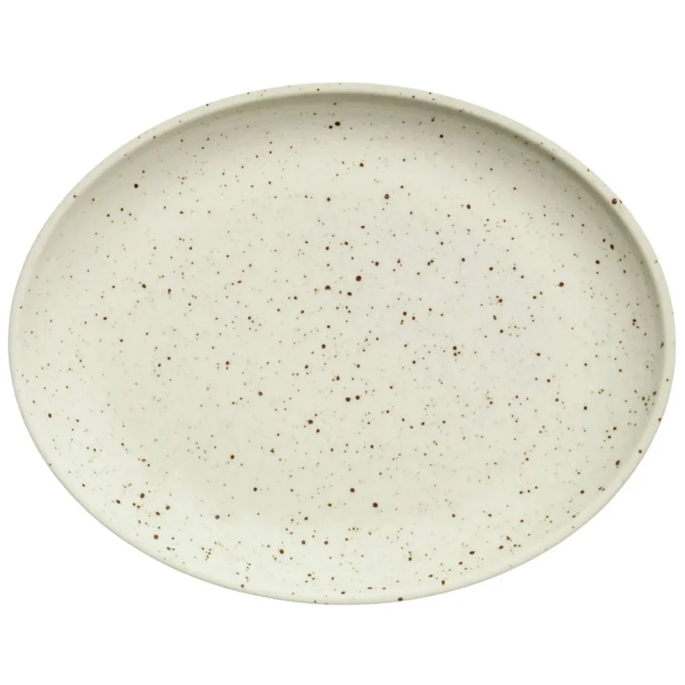 VEGA Platte Alessia oval; 32.5x25.5x3.5 cm (LxBxH); beige; oval; 3 Stück / Pack