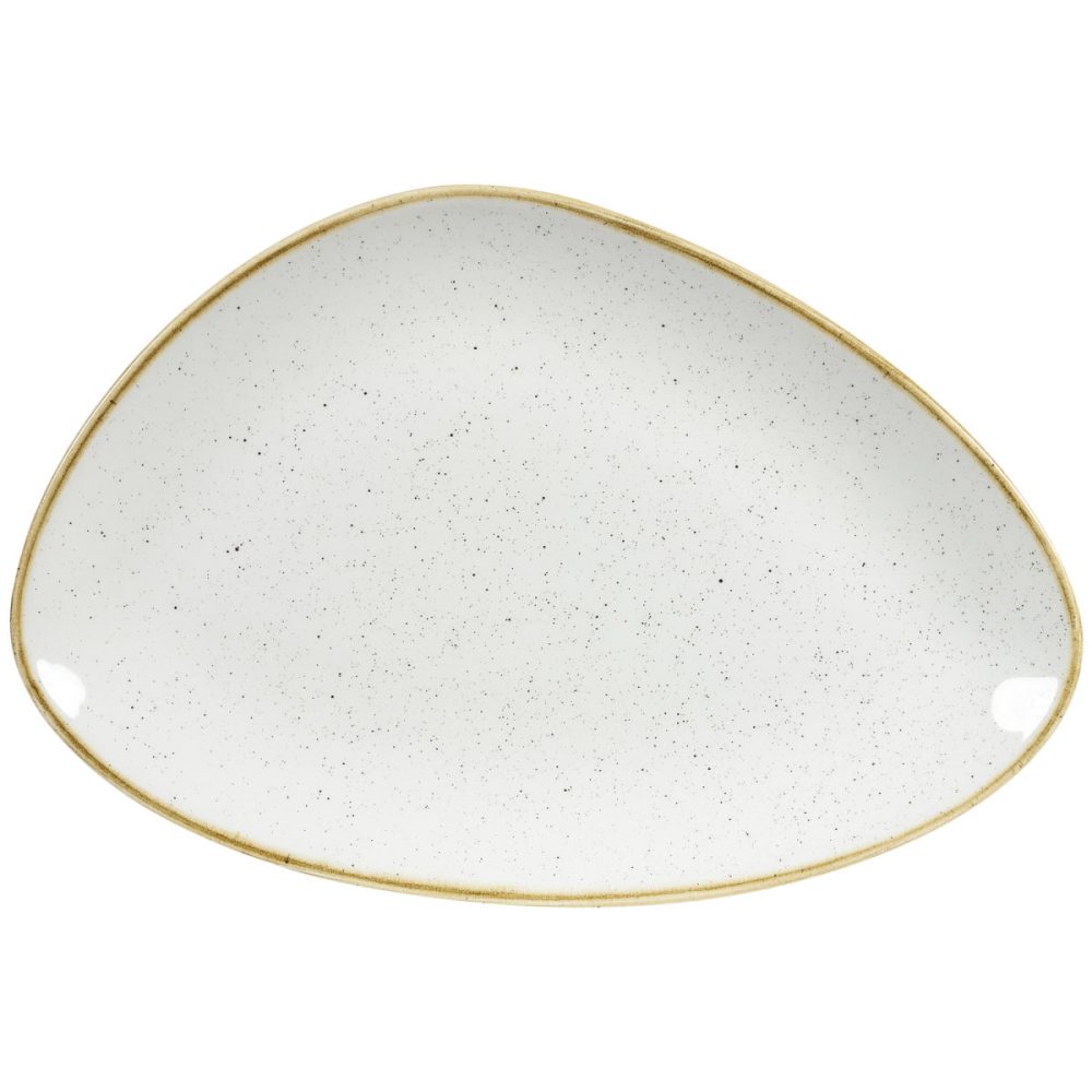 Churchill Chefs Platte Stonecast Barley White dreieckig; 20.5x30.4x20.5 cm (LxBxH); weiss/braun; dreieckig; 6 Stück / Pack