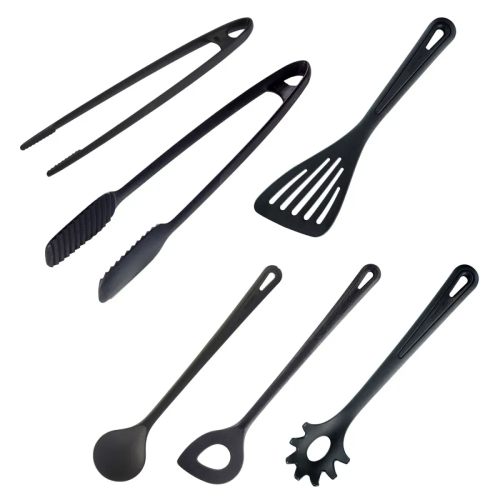 Westmark Küchenutensilien-Set Gentle 6-teilig; 33x7 cm (LxB); schwarz