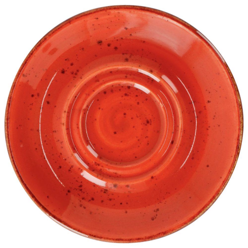 VEGA Kombi-Untertasse Nebro; 15x2 cm (ØxH); rot; 6 Stück / Pack