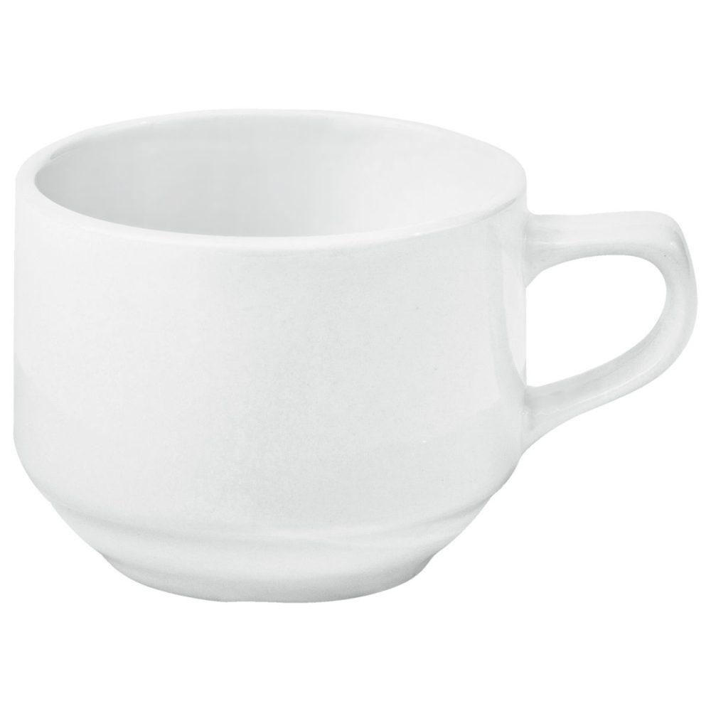 PULSIVA Kaffeetasse Rondon; 180 ml, 7.9x6.2 cm (ØxH); weiss; rund; 6 Stück / Pack