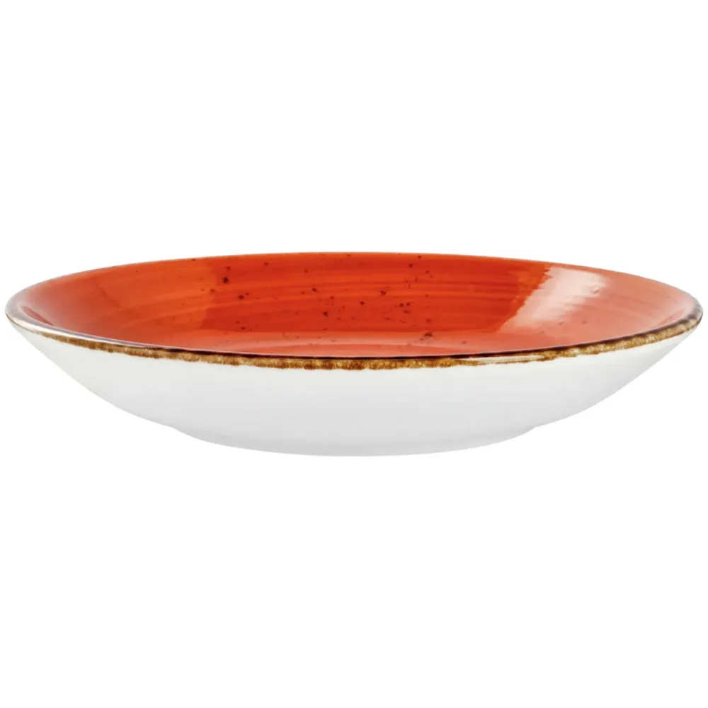 VEGA Teller tief Nebro; 900 ml, 25.2x4.3 cm (ØxH); rot; rund; 6 Stück / Pack
