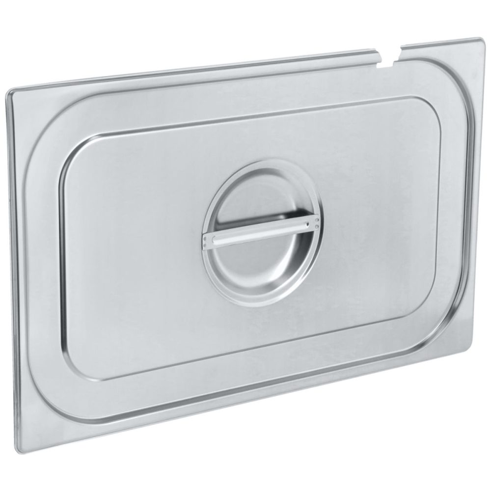 PULSIVA GN-Deckel 1/1 Smart  mit Löffelaussparung; GN 1/1, 53x32.5 cm (LxB); silber