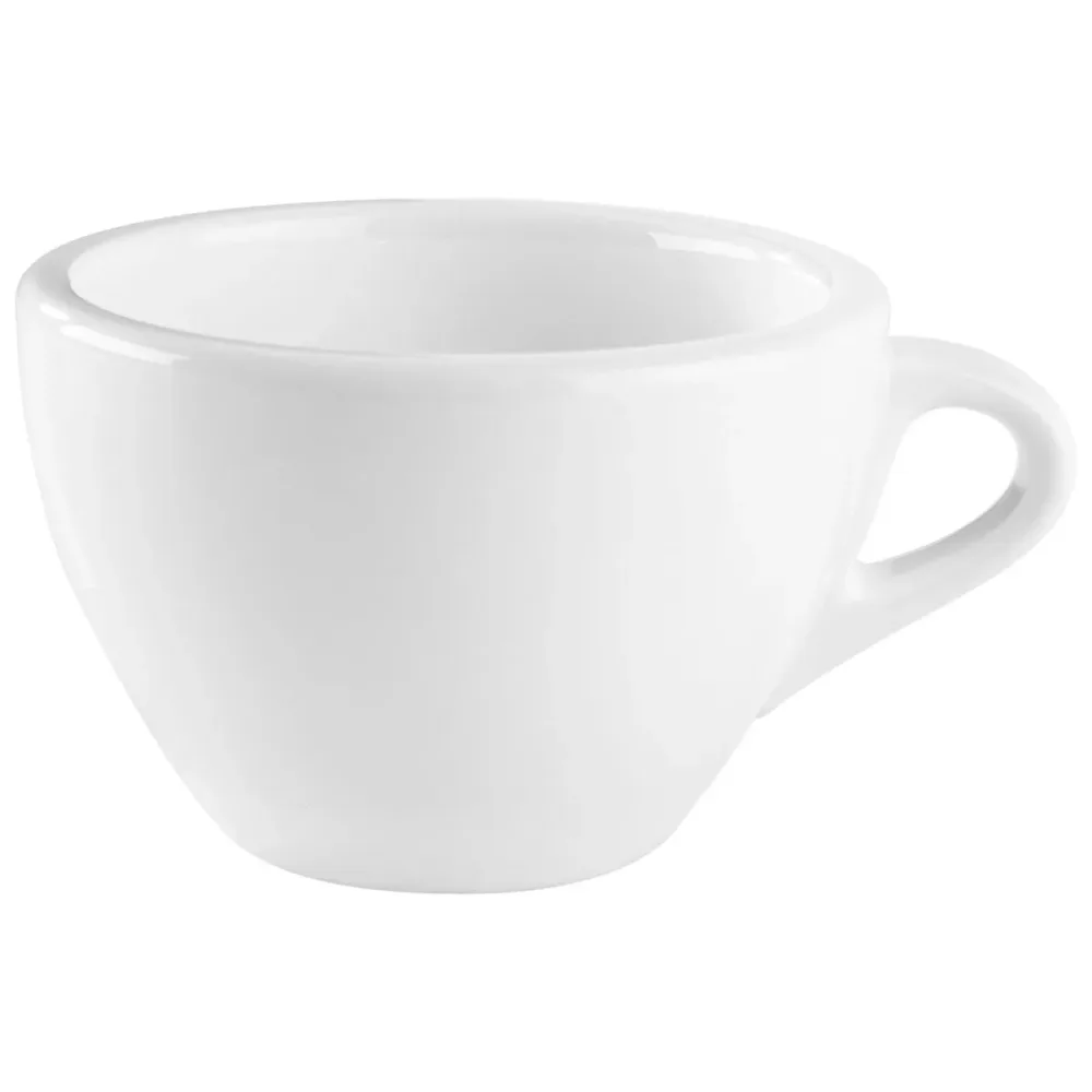 PULSIVA Milchkaffeetasse Nissa; 300 ml, 10.5x7 cm (ØxH); weiss; rund; 6 Stück / Pack