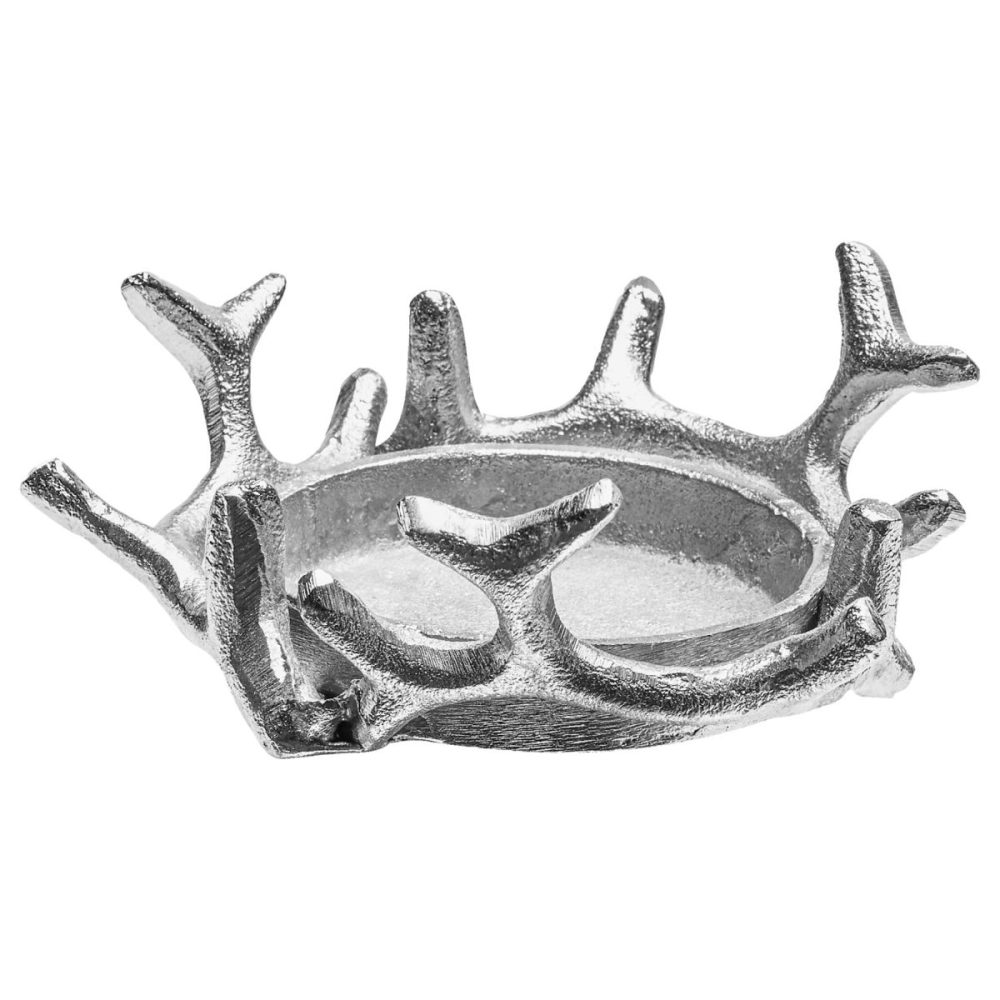 Kerzenhalter Lilian; 12x6 cm (ØxH); silber; rund