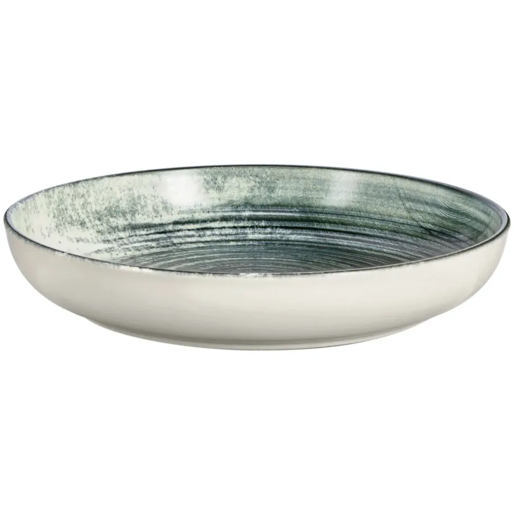 VEGA Teller Etana tief; 700 ml, 22x4 cm (ØxH); weiss/anthrazit; rund; 6 Stück / Pack
