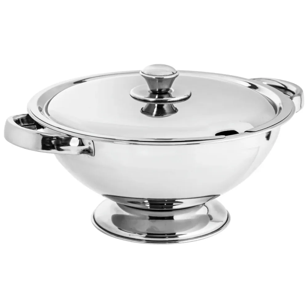 PULSIVA Terrine Taceta; 2000 ml, 24x11 cm (ØxH); silber