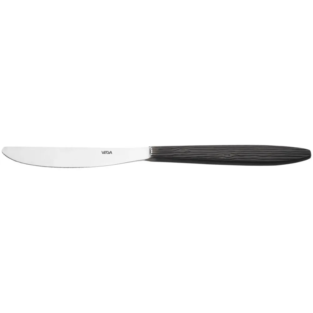 VEGA Menümesser Kapstadt; 22.6 cm (L); silber, Griff schwarz; 12 Stück / Pack