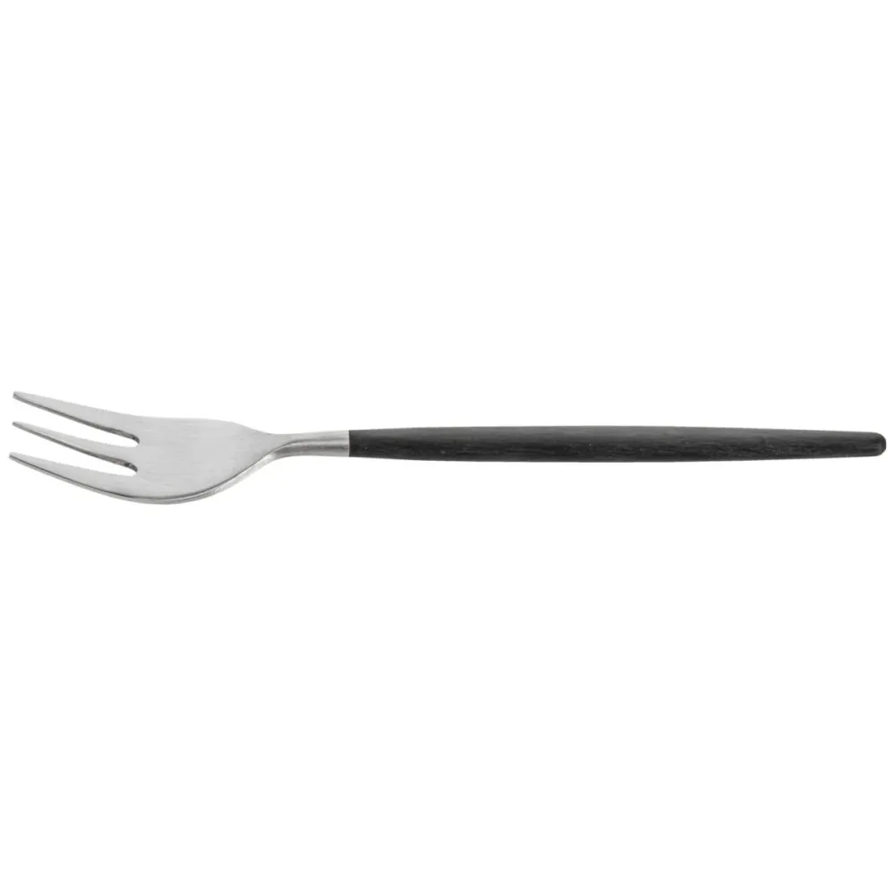 VEGA Kuchengabel Turin; 18.7 cm (L); edelstahl/schwarz, Griff schwarz; 12 Stück / Pack