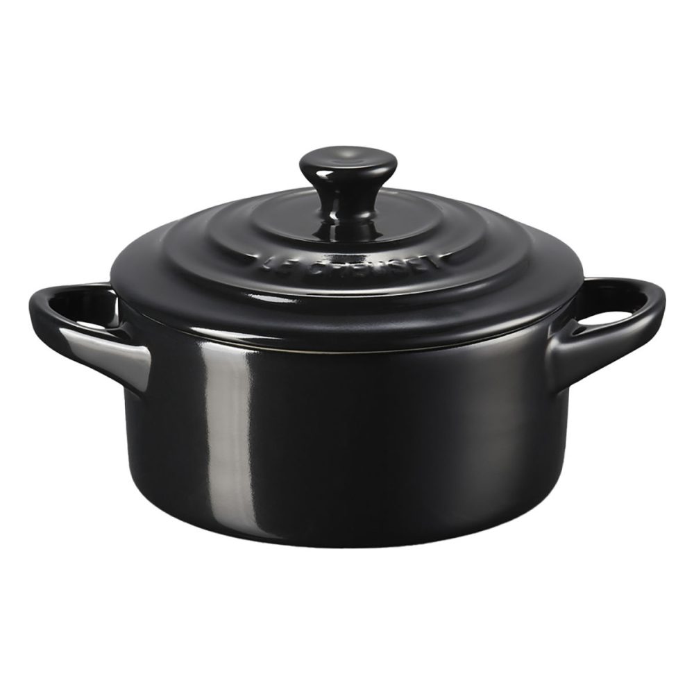 Le Creuset Mini Cocotte 10 cm; 250 ml, 10x5 cm (ØxH); schwarz; rund