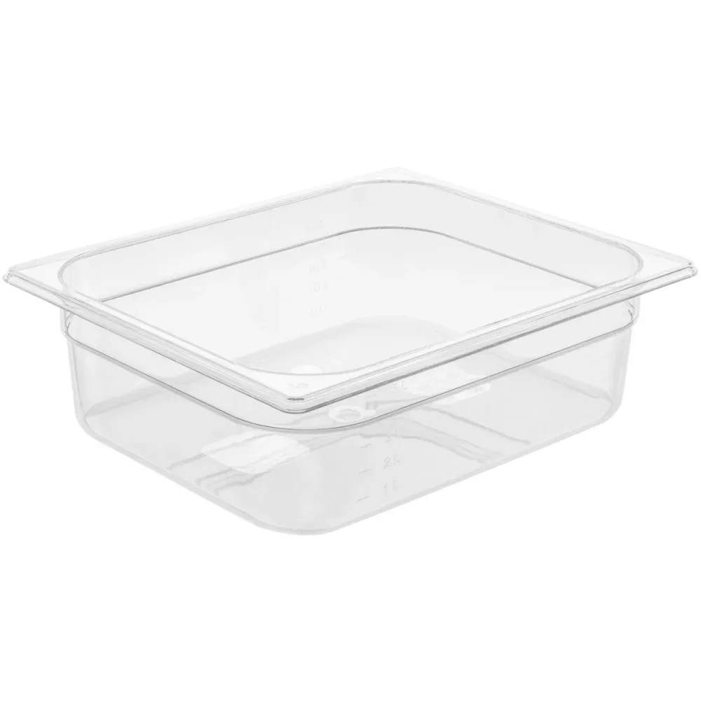 VEGA GN-Behälter Trigno 1/2; GN 1/2, 6100 ml, 32.5x26.5x10 cm (LxBxT); transparent