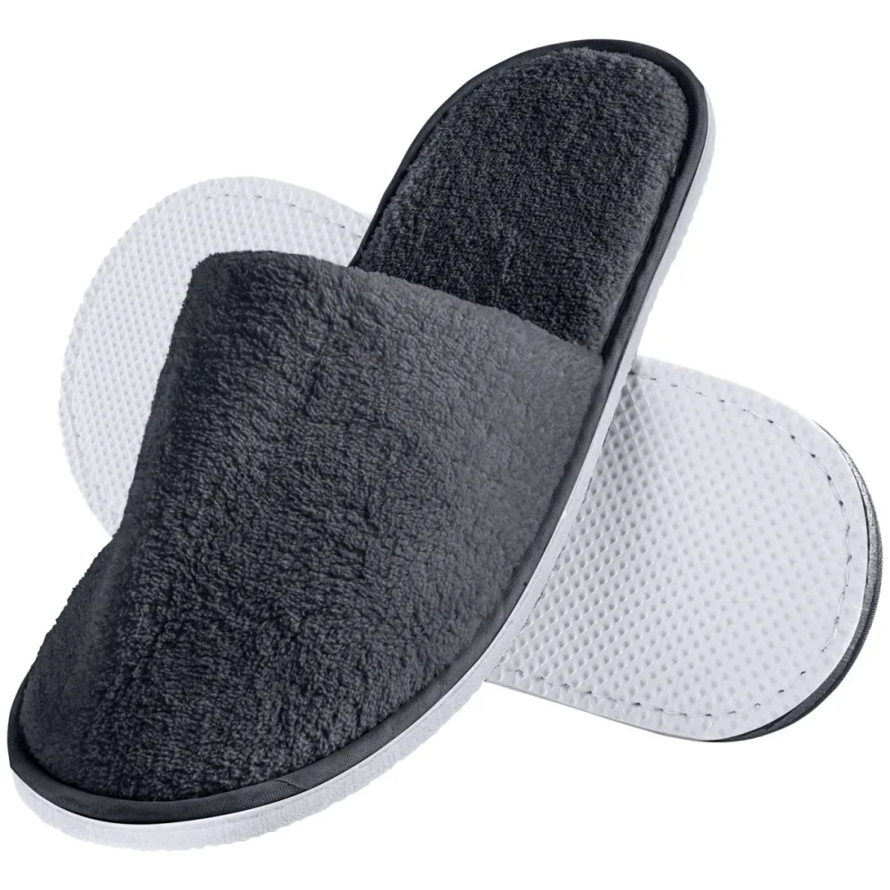 ERWIN M. Hotelslipper Lance geschlossen; Schuhgrösse universal; grau; 10 Paar / Pack