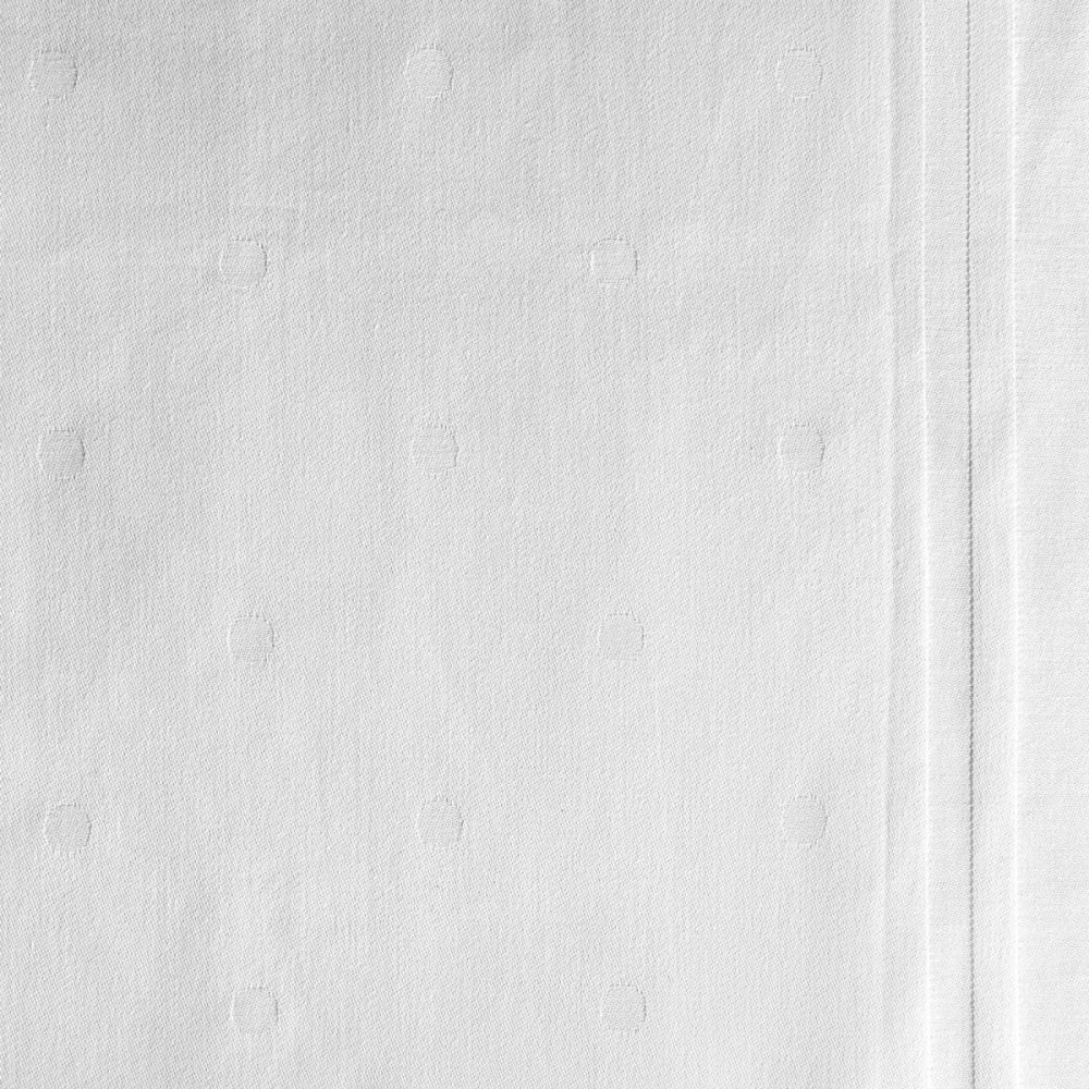ERWIN M. Meterware Tischdecke Saphir; 130 cm (B); weiss