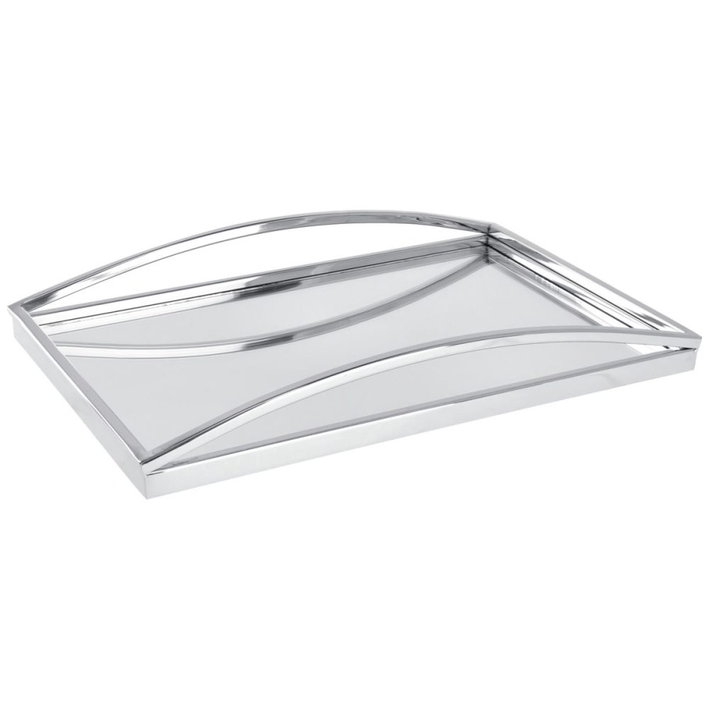 Spiegeltablett Aaina; 46x30.5x7 cm (LxBxH); silber