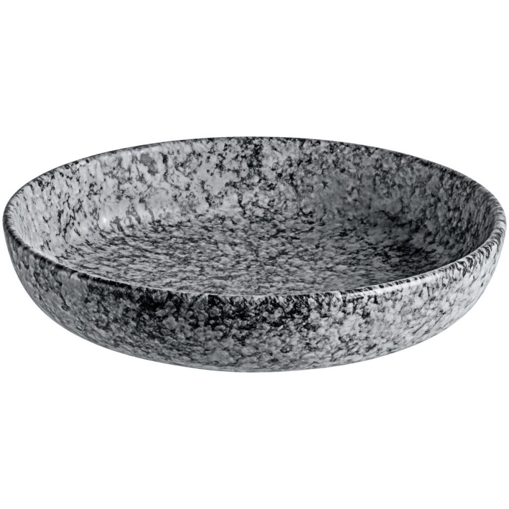 VEGA Teller tief Mamaro; 800 ml, 21x4.5 cm (ØxH); schwarz/weiss; rund; 6 Stück / Pack