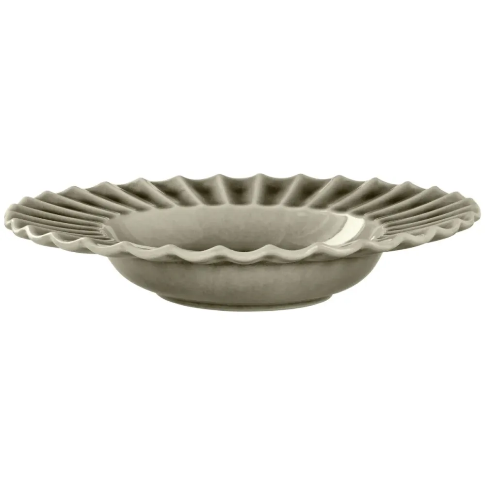VEGA Teller tief Flora mit Fahne; 300 ml, 24.3x4.6 cm (ØxH); grau; rund; 4 Stück / Pack