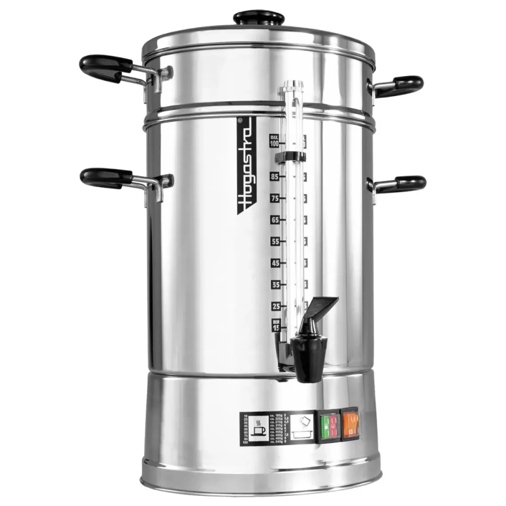 Hogastra Kaffee-Automat CNS-100; 12500 ml, 26x53 cm (ØxH); silber/schwarz