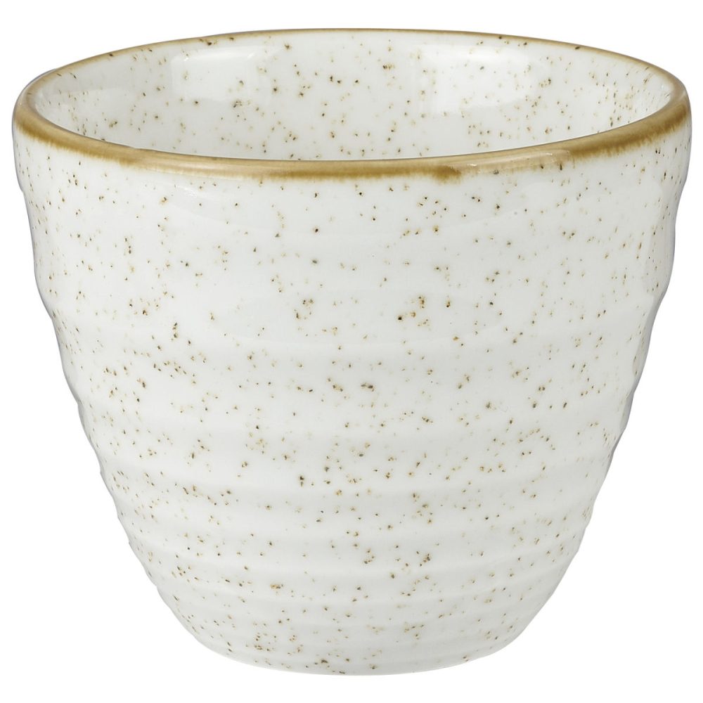 Churchill Ripple Chip Mug Stonecast Barley White; 280 ml, 9.5x8.3 cm (ØxH); weiss/braun; rund; 12 Stück / Pack