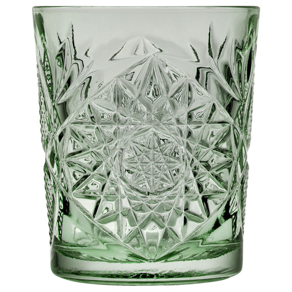 Onis Whiskyglas Icon gefärbtes Glas; 355 ml, 8.89x10.6 cm (ØxH); grün; 6 Stück / Pack