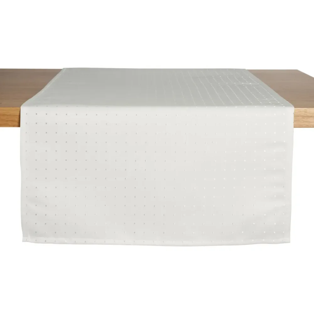 ERWIN M. Tischläufer Nito; 50x130 cm (BxL); weiss; rechteckig