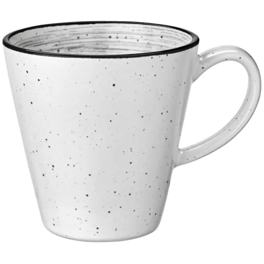 VEGA Kaffee-Obertasse Fungio; 200 ml, 8x7.5 cm (ØxH); weiss/schwarz; rund; 6 Stück / Pack