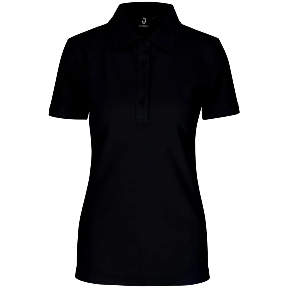 JOBELINE Damen Poloshirt Oliver Kurzarm; Kleidergrösse M; schwarz