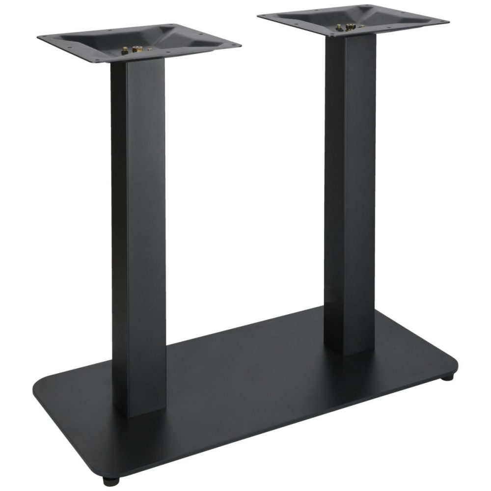 PULSIVA Doppel-Tischgestell Tavio; 80x40x72 cm (BxLxH); schwarz