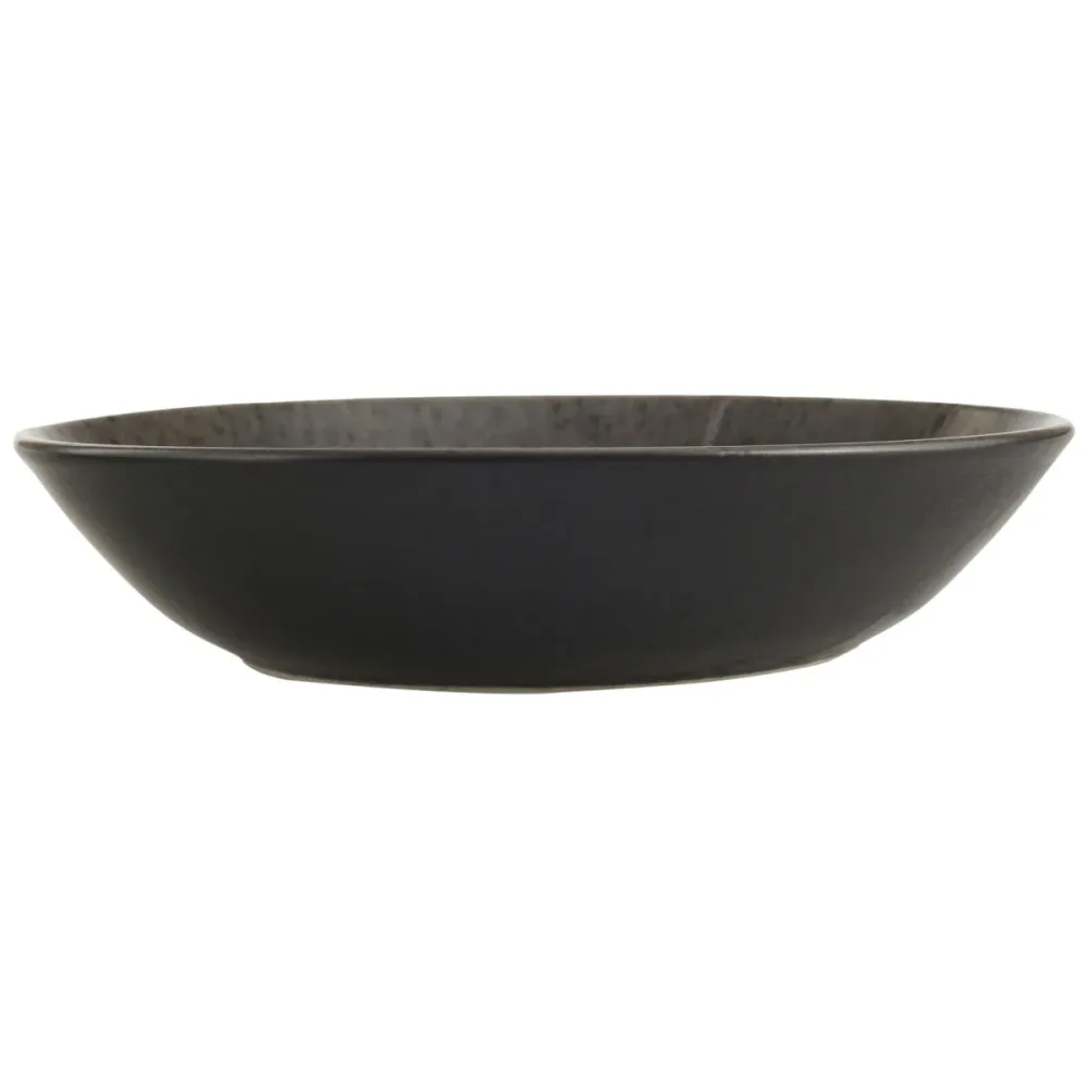 Porland Teller tief Ironstone; 955 ml, 23x4.88 cm (ØxH); dunkelbraun/schwarz; rund; 6 Stück / Pack