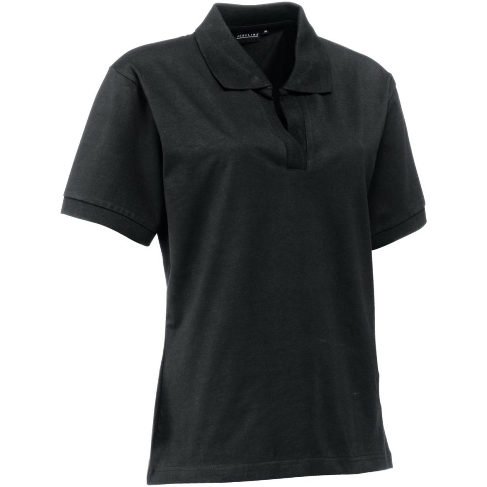 PULSIVA Damen-Polo Benita Doppelpack; Kleidergrösse M; schwarz; 2 Stück / Pack